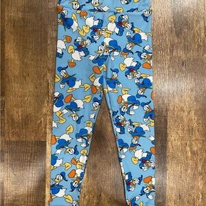 LuLaRoe Disney Kids Donald Duck Leggings S/M